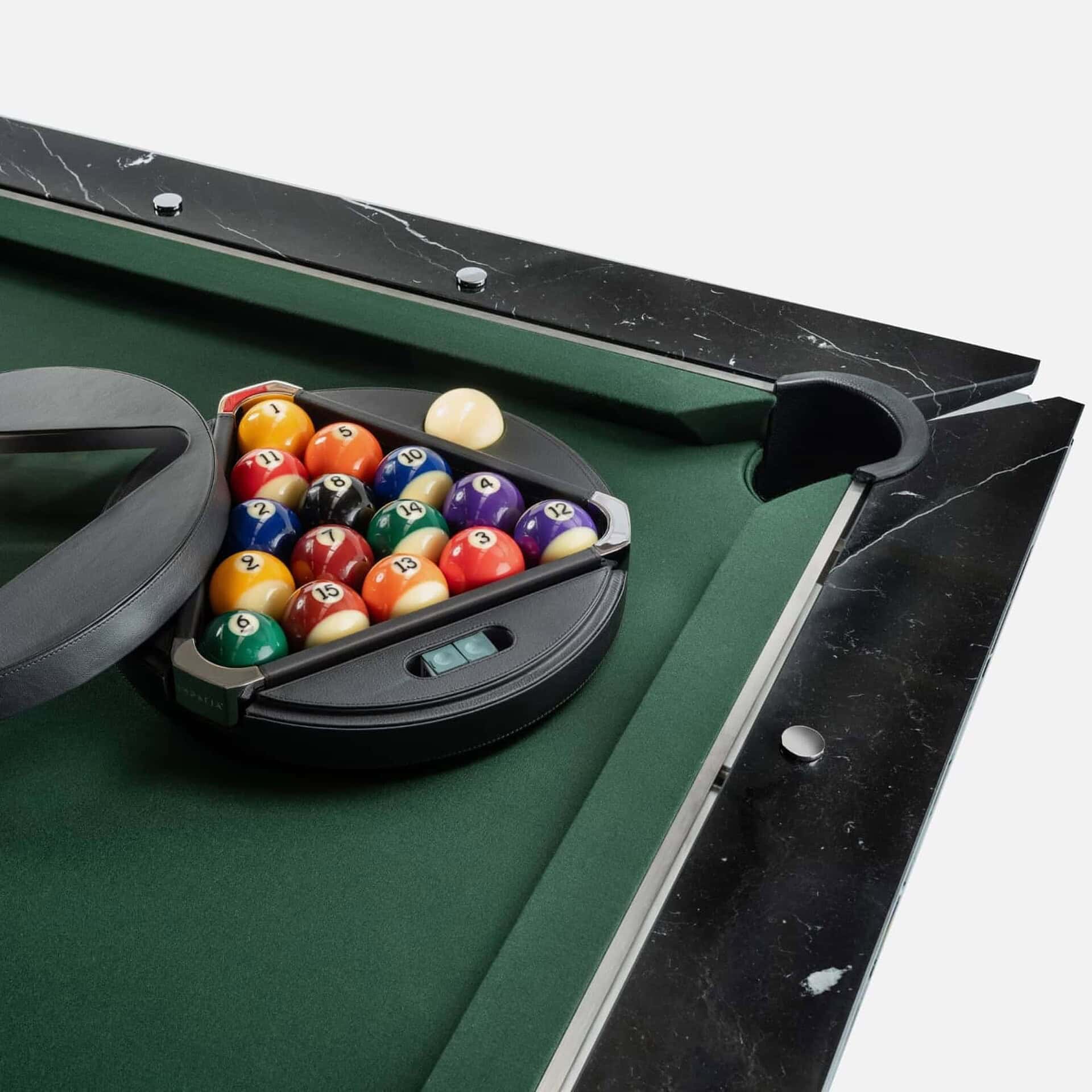 Luxury pool table installed in a Kigali home by B Trader Elite Billiards